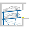 Car parking system Kipp-Parker N3302 - Parking on 2 levels with inclined accessible platforms